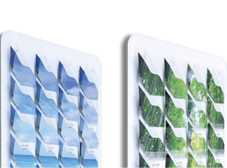 透明な薬包も光センサで検知できる技術絵画のように壁面に設置できるデザインの提案